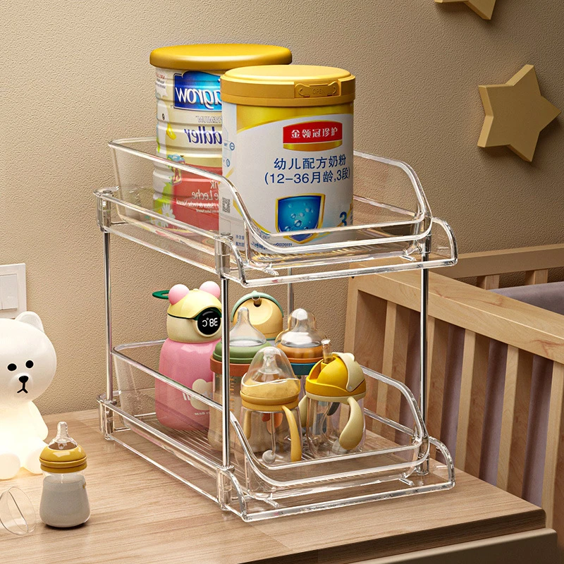 Baby Nursery Storage - 2 Katlı Şeffaf Çok Amaçlı Bebek