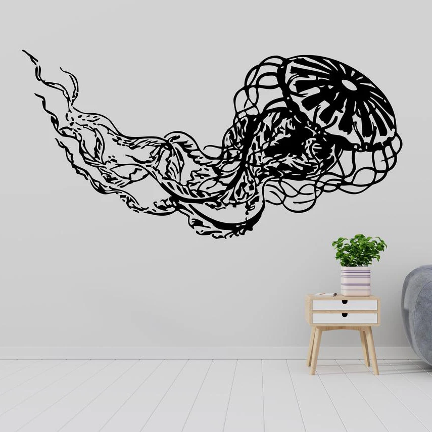 Baby Nursery Vinyl - Vinil duvar Sticker okyanus denizanası Karakatitsa