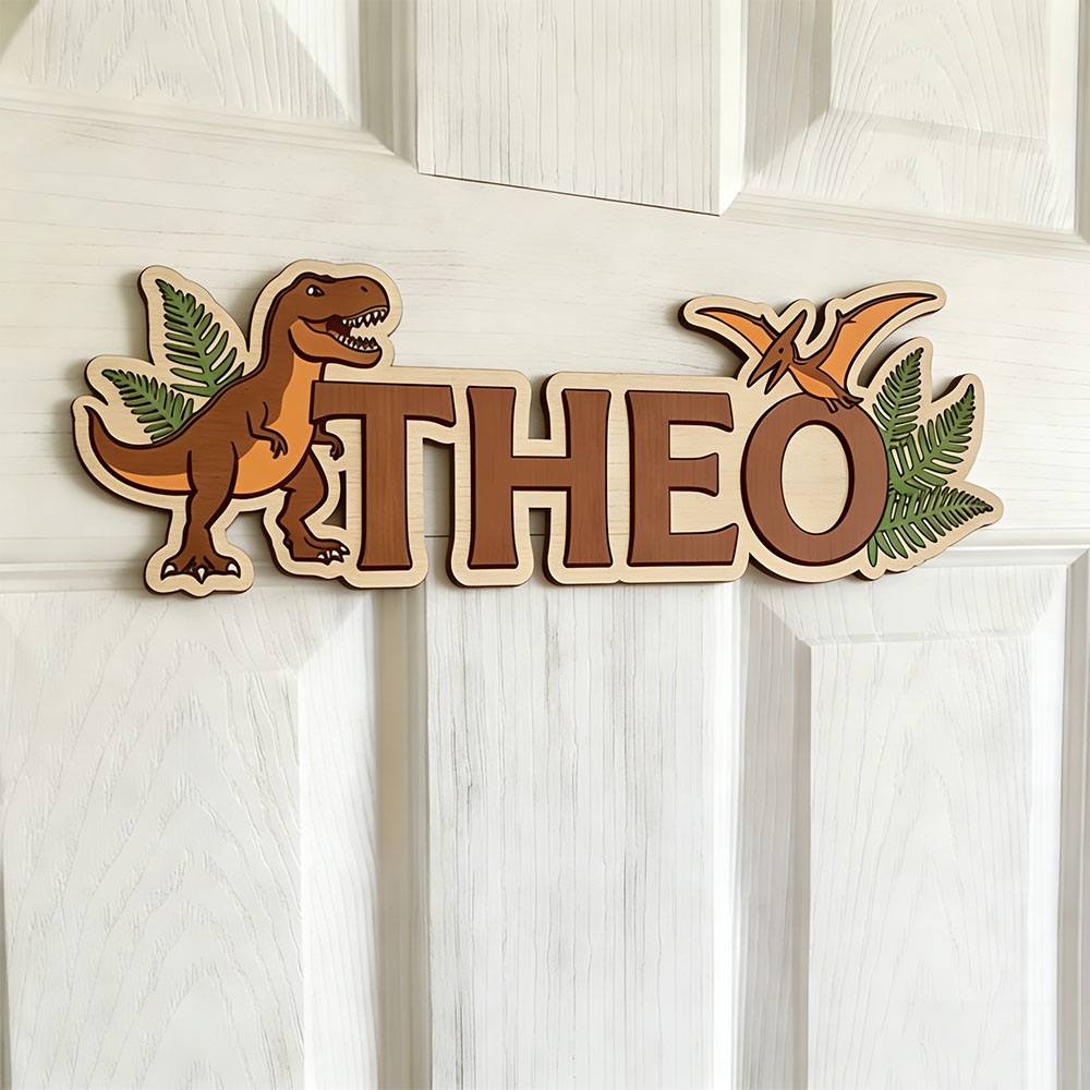Baby Nursery In - Sevgili Bebekler İçin Kişiselleştirilmiş Dinozor İsimli