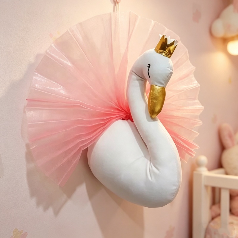 Baby Unicorn Nursery - Yumuşak Peluş Hayvan Duvar Dekoru Fil
