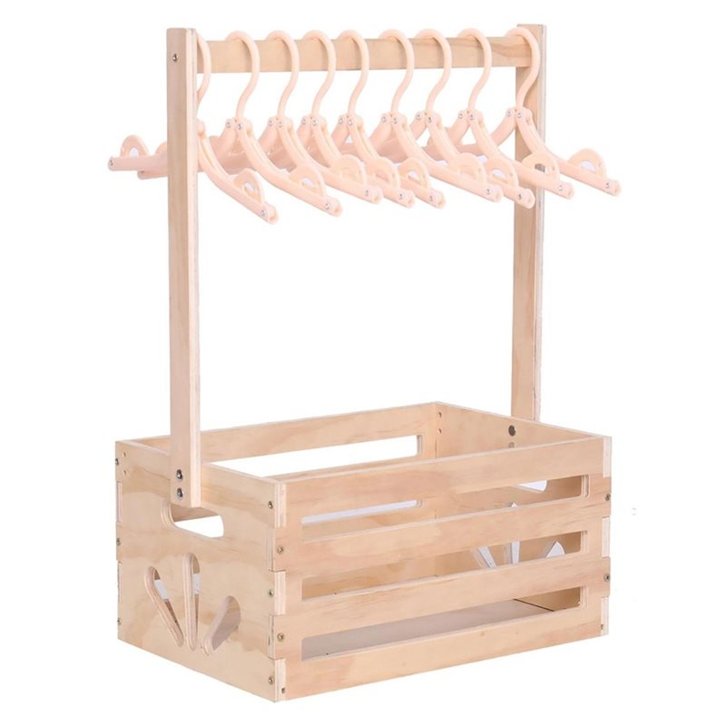 Baby Nursery Storage - Ahşap Saplı Bebek Doğum Kutusu, Bebek