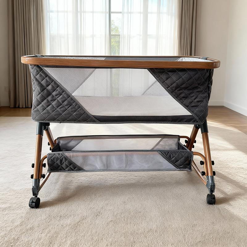 Bassinet Bedside Sleeper - Toptan Katlanabilir Salıncaklı Beşik Bebek Yatağı
