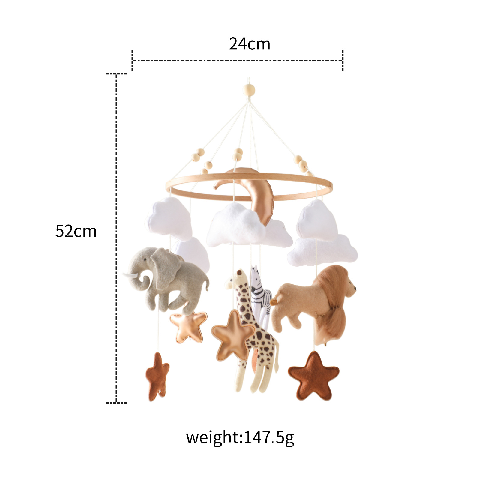Baby Nursery Jungle Animals - Sıcak Satış İskandinav El Yapımı Keçe