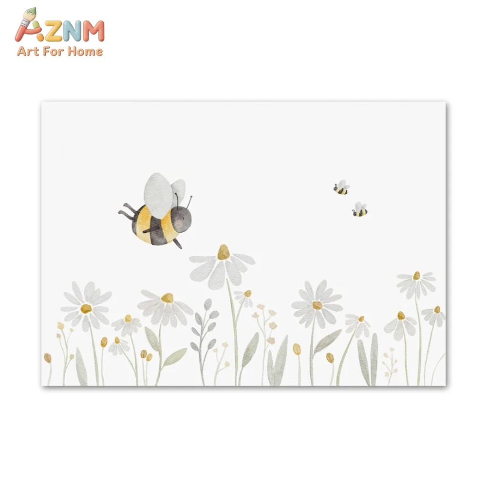AZNM Suluboya Ayı Tilki Hayvan - Baby Nursery Art incelemesi ve fiyatı