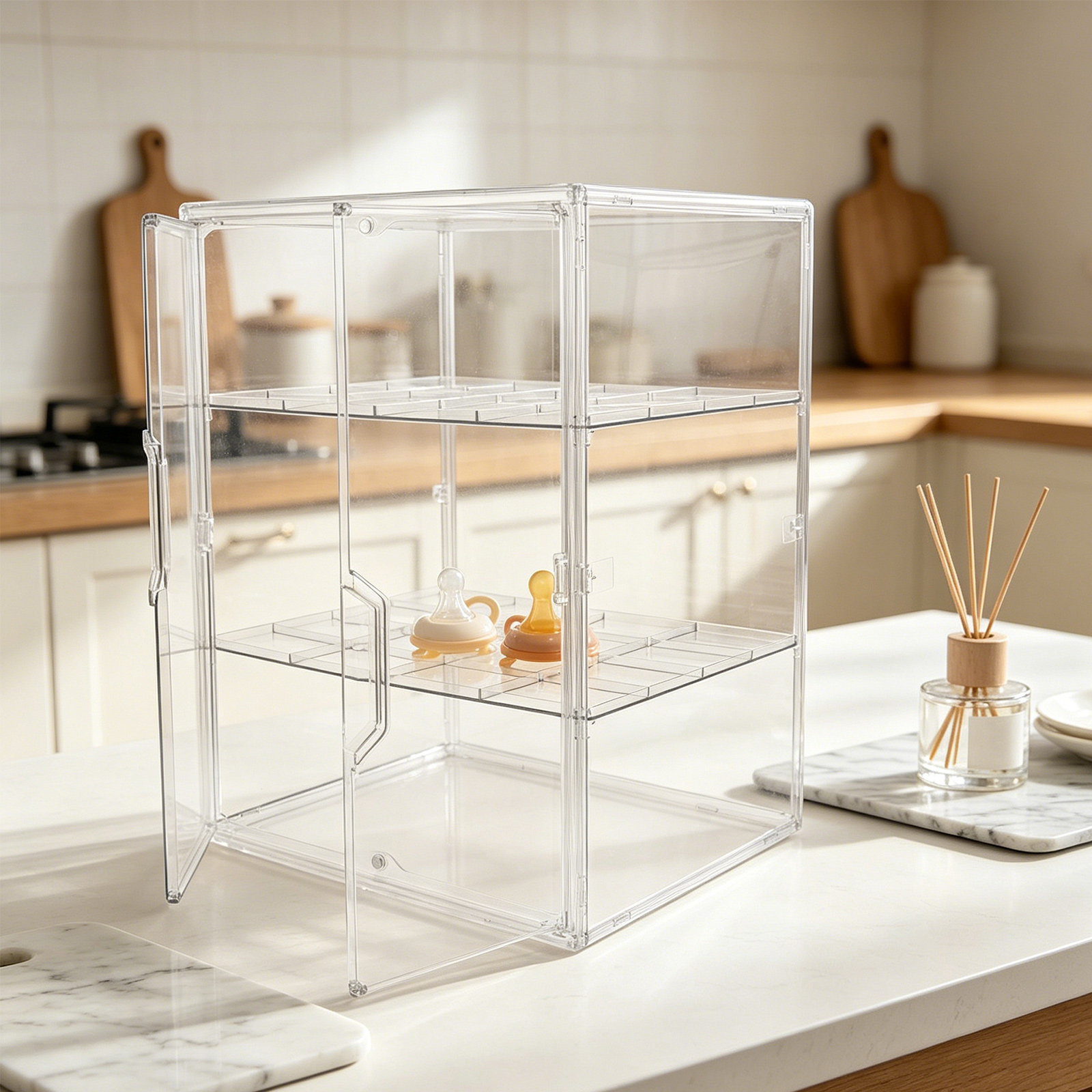 Çok Katmanlı Şeffaf Bebek Bibe - Baby Nursery Storage incelemesi ve fiyatı