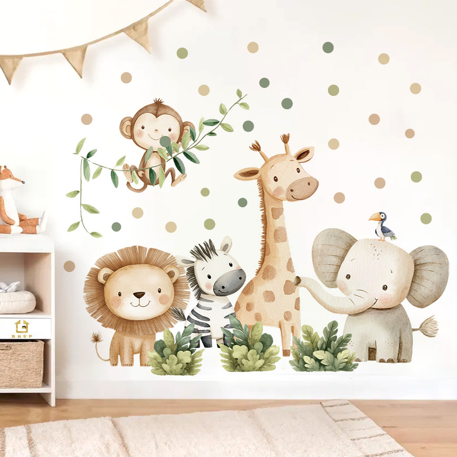 Boho Orman Hayvanları duvar çı - Baby Nursery Design incelemesi ve fiyatı