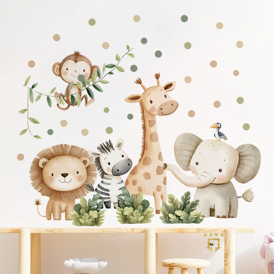 Boho Orman Hayvanları duvar çı - Baby Nursery Design incelemesi ve fiyatı