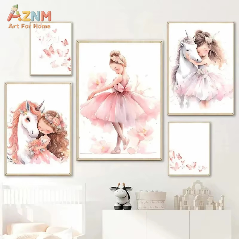 1 adet, pembe balerin kız tek  - Baby Unicorn Nursery incelemesi ve fiyatı