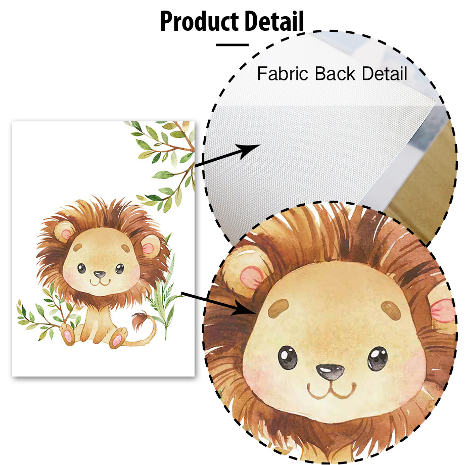 Aslan Fil Zürafa Maymun Zebra  - Baby Nursery Jungle Animals incelemesi ve fiyatı