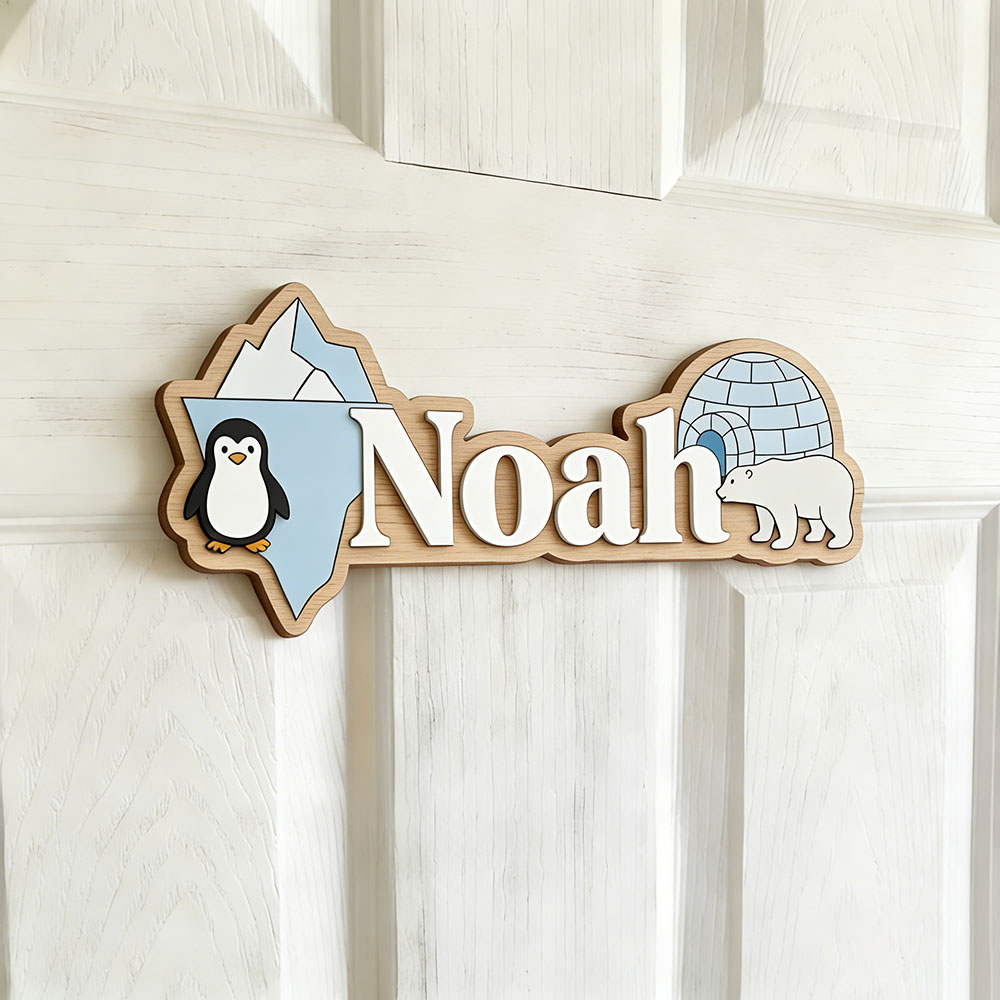 Arktik Pengueni ve Kutup Ayısı - Baby Nursery Name incelemesi ve fiyatı