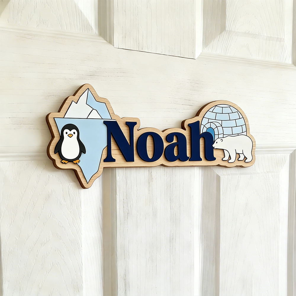 Arktik Pengueni ve Kutup Ayısı - Baby Nursery Name incelemesi ve fiyatı
