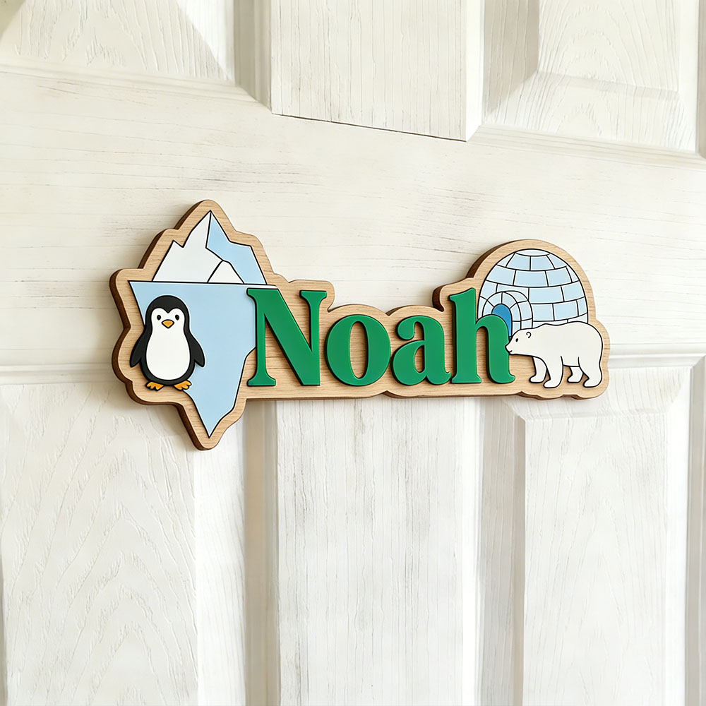 Arktik Pengueni ve Kutup Ayısı - Baby Nursery Name incelemesi ve fiyatı