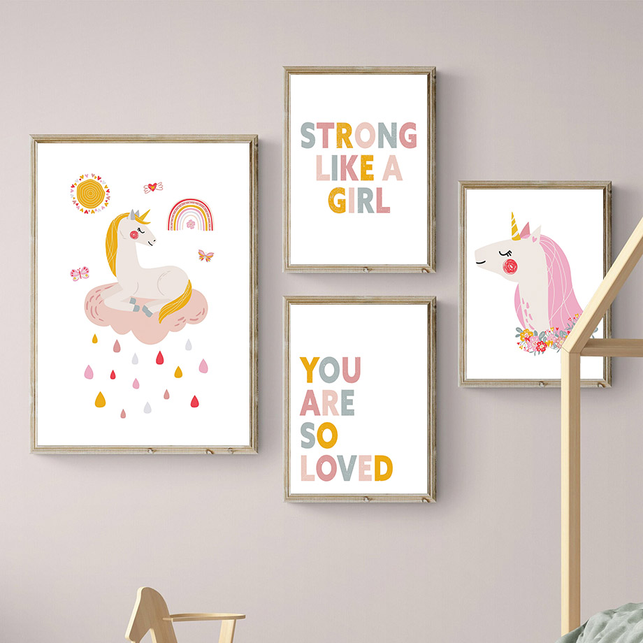 Kawaii Karikatür Unicorn Gökku - Baby Unicorn Nursery incelemesi ve fiyatı