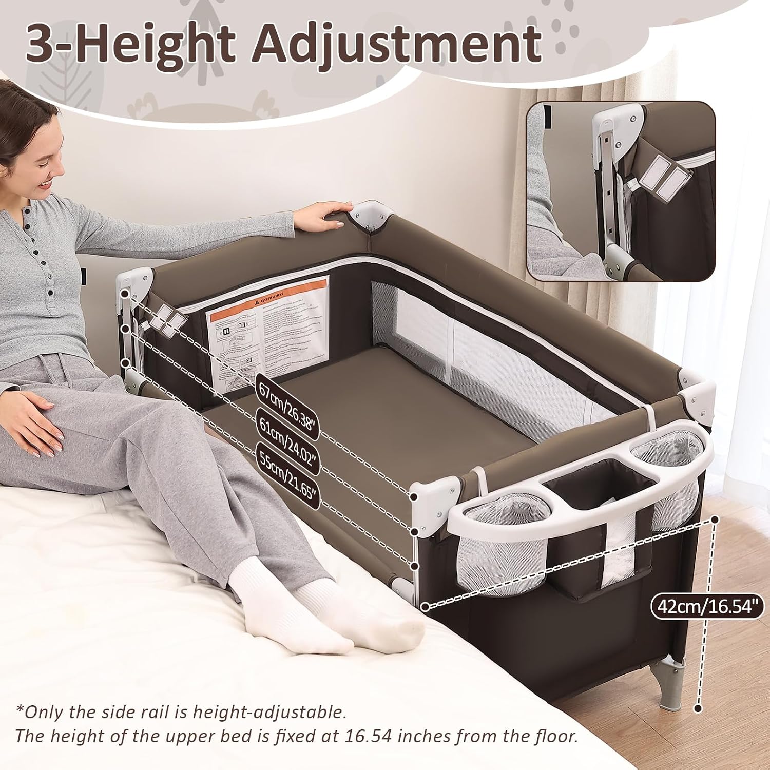 5'i 1 Arada Bebek Beşiği, Yata - Bassinet Bedside Sleeper incelemesi ve fiyatı