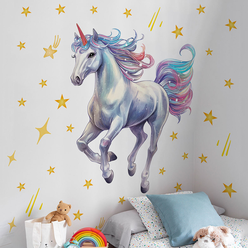 Karikatür Meteor Gökkuşağı Uni - Baby Unicorn Nursery incelemesi ve fiyatı