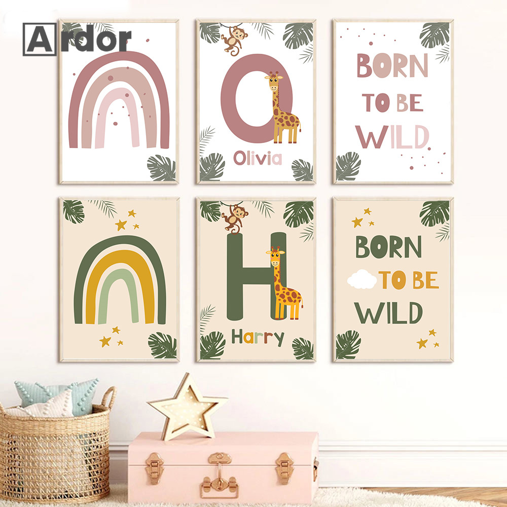 Iskandinav Orman Hayvan Poster - Baby Nursery Jungle Animals incelemesi ve fiyatı