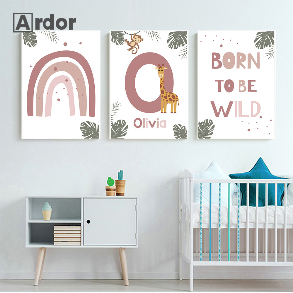 Iskandinav Orman Hayvan Poster - Baby Nursery Jungle Animals incelemesi ve fiyatı