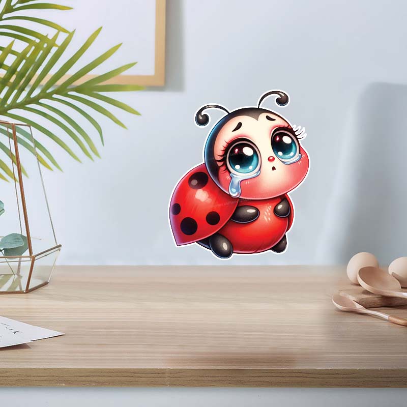 Sevimli karikatür uğur böceği  - Baby Nursery Vinyl incelemesi ve fiyatı