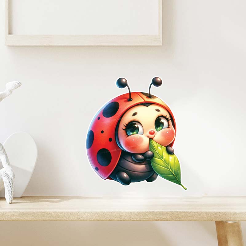 Sevimli karikatür uğur böceği  - Baby Nursery Vinyl incelemesi ve fiyatı