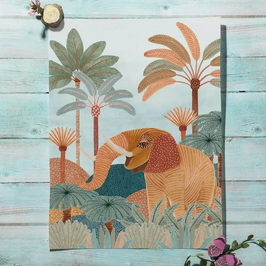 Boho Orman Hayvanları Kaplan M - Baby Nursery Jungle Animals incelemesi ve fiyatı