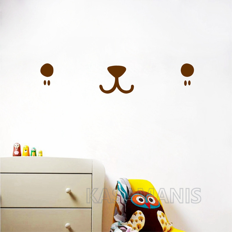 Sevimli Kawaii yüzü duvar sana - Baby Nursery Design incelemesi ve fiyatı
