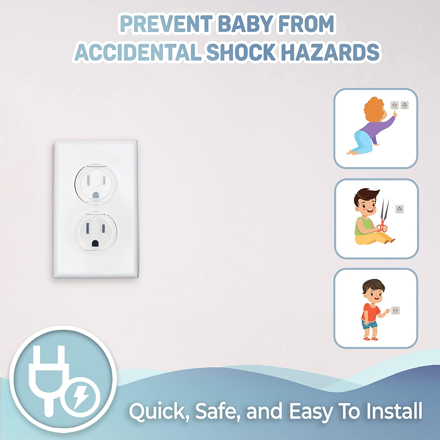 10 adet Çıkış Kapakları, Ameri - Outlet Cover Childproof incelemesi ve fiyatı
