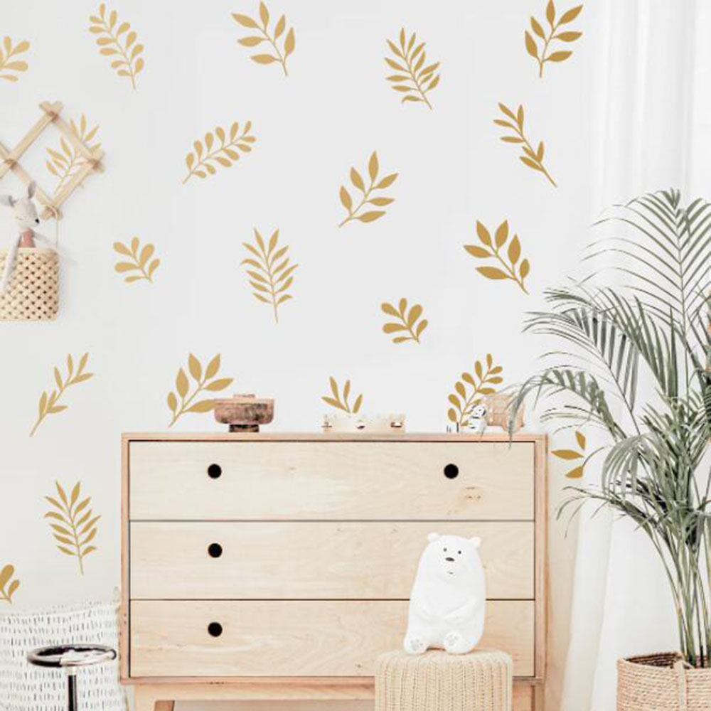 41 adet botanik yaprak duvar s - Baby Nursery Design incelemesi ve fiyatı