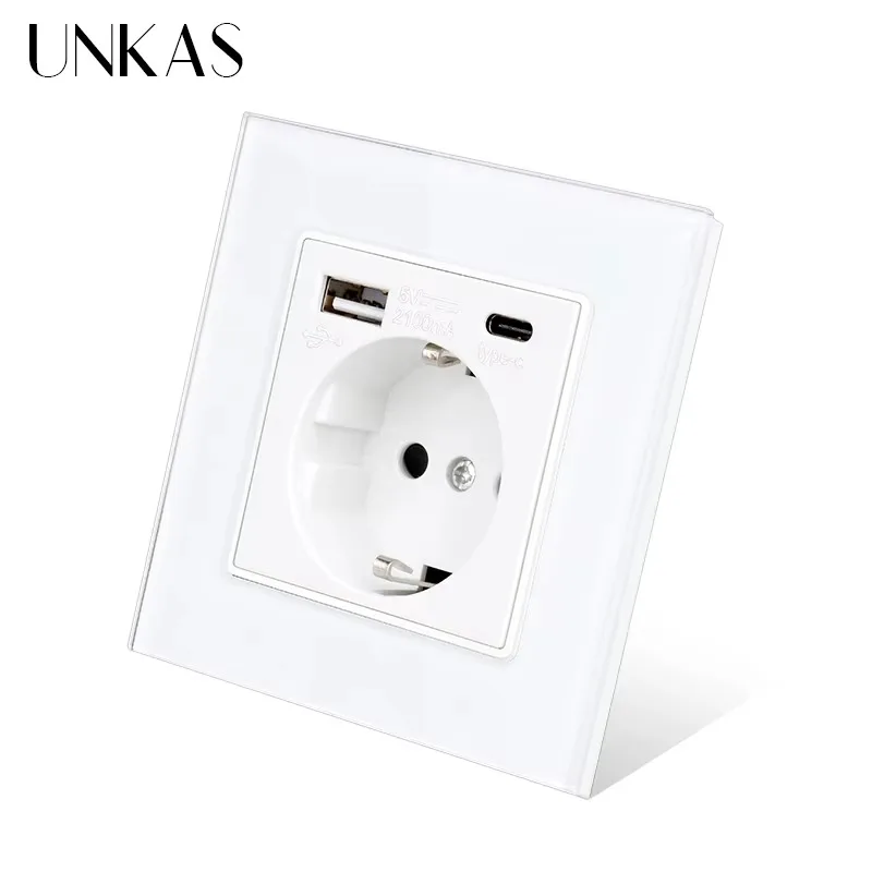 UNKAS Type-C USB Temperli Cam  - Outlet Cover Childproof incelemesi ve fiyatı
