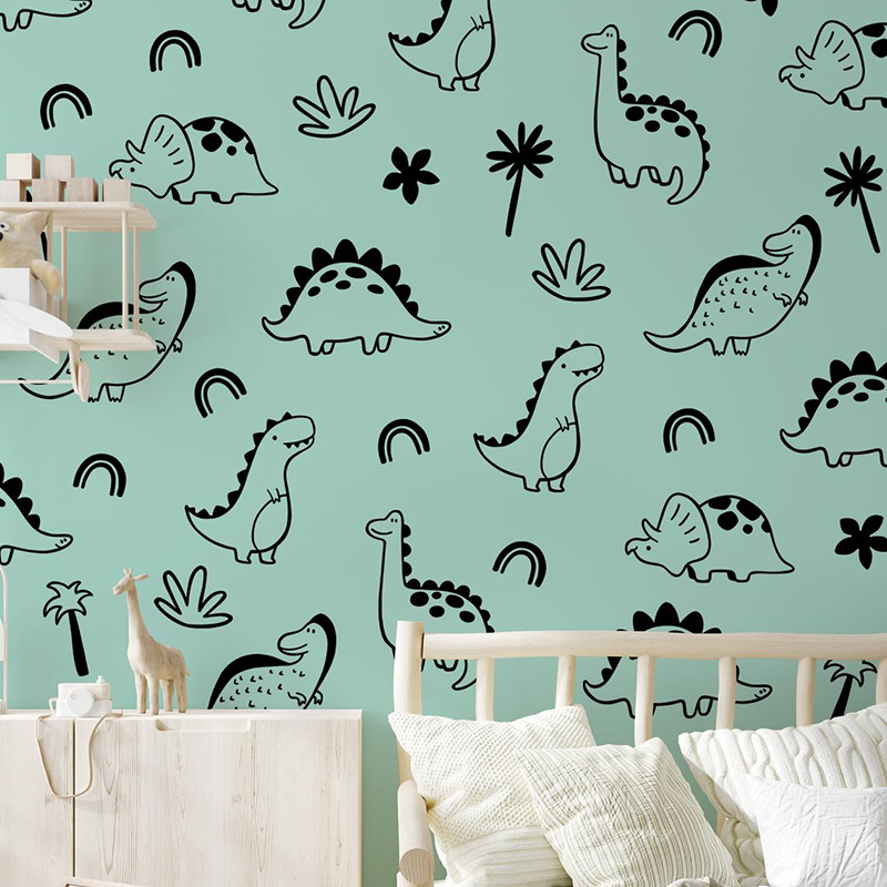 Geometrik Dinozor Ağacı Gökkuş - Baby Nursery Design incelemesi ve fiyatı