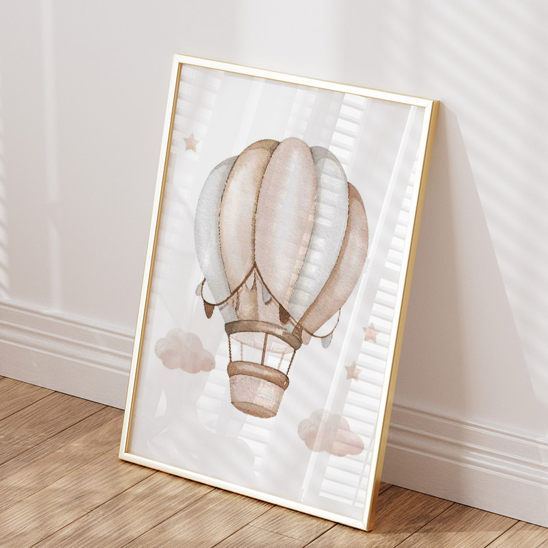 Sevimli Fil Sıcak Balon Ay Gök - Baby Nursery Art incelemesi ve fiyatı