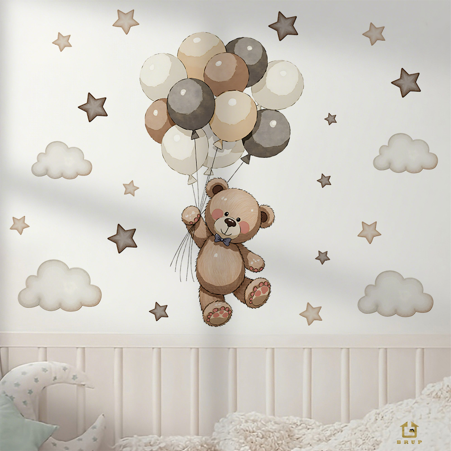 Sevimli Oyuncak Ayı Duvar Çıka - Baby Nursery Design incelemesi ve fiyatı