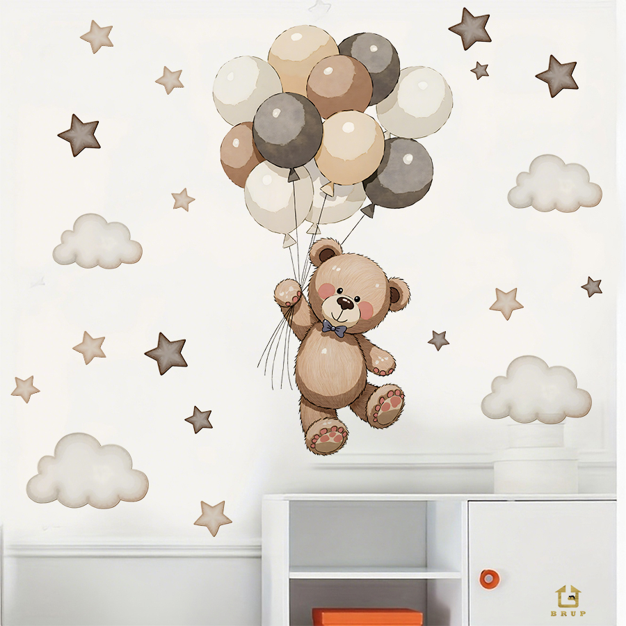 Sevimli Oyuncak Ayı Duvar Çıka - Baby Nursery Design incelemesi ve fiyatı