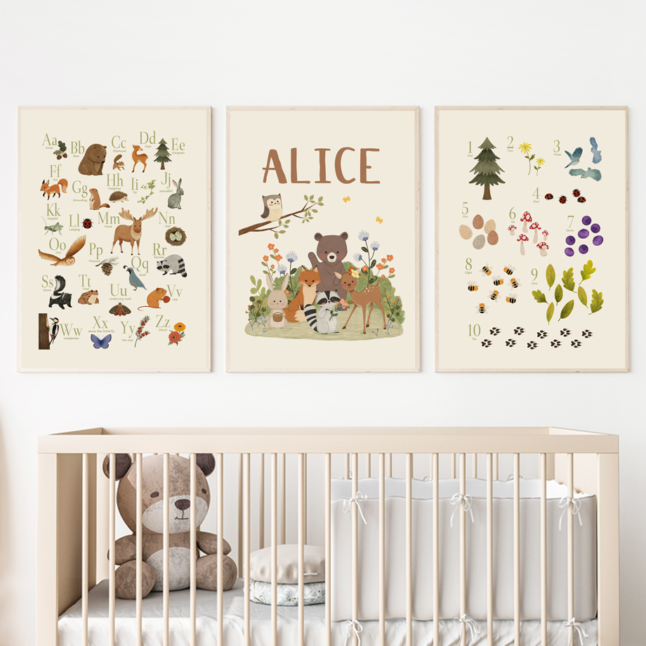 1 adet çerçevesiz Sevimli Tavş - Animals Baby Nursery incelemesi ve fiyatı