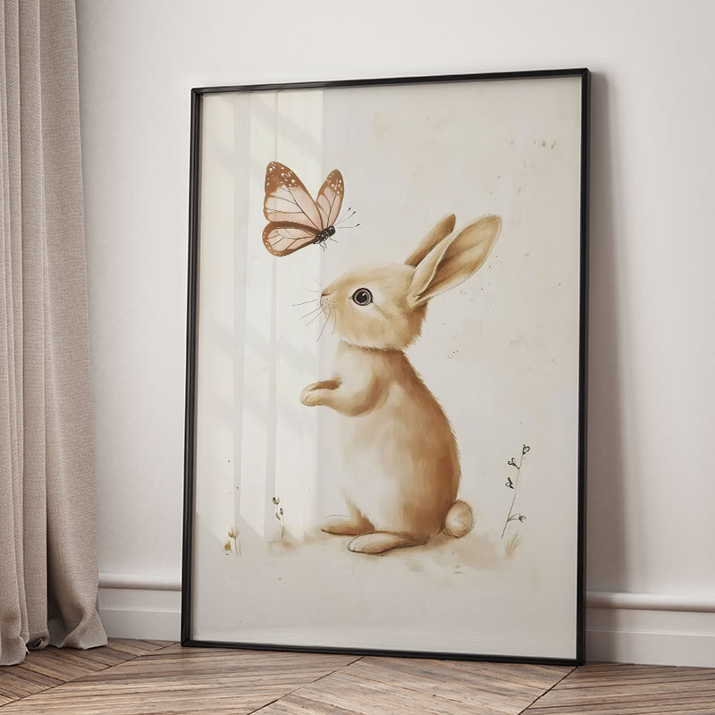 Ayı Tavşan Tilki Geyik Sincap  - Baby Nursery Art incelemesi ve fiyatı