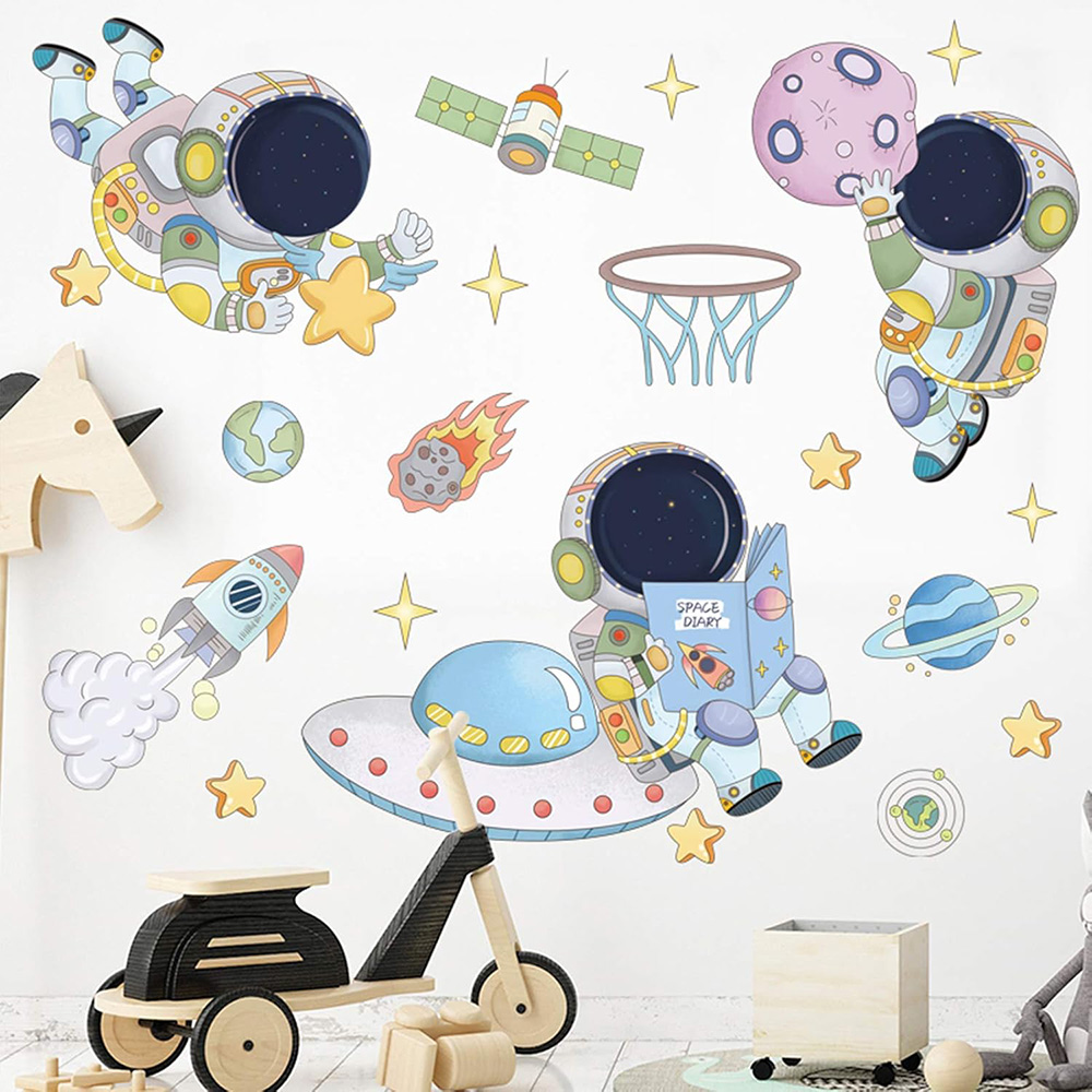 Astronot Gezegen Uzay duvar çı - Baby Nursery Vinyl incelemesi ve fiyatı