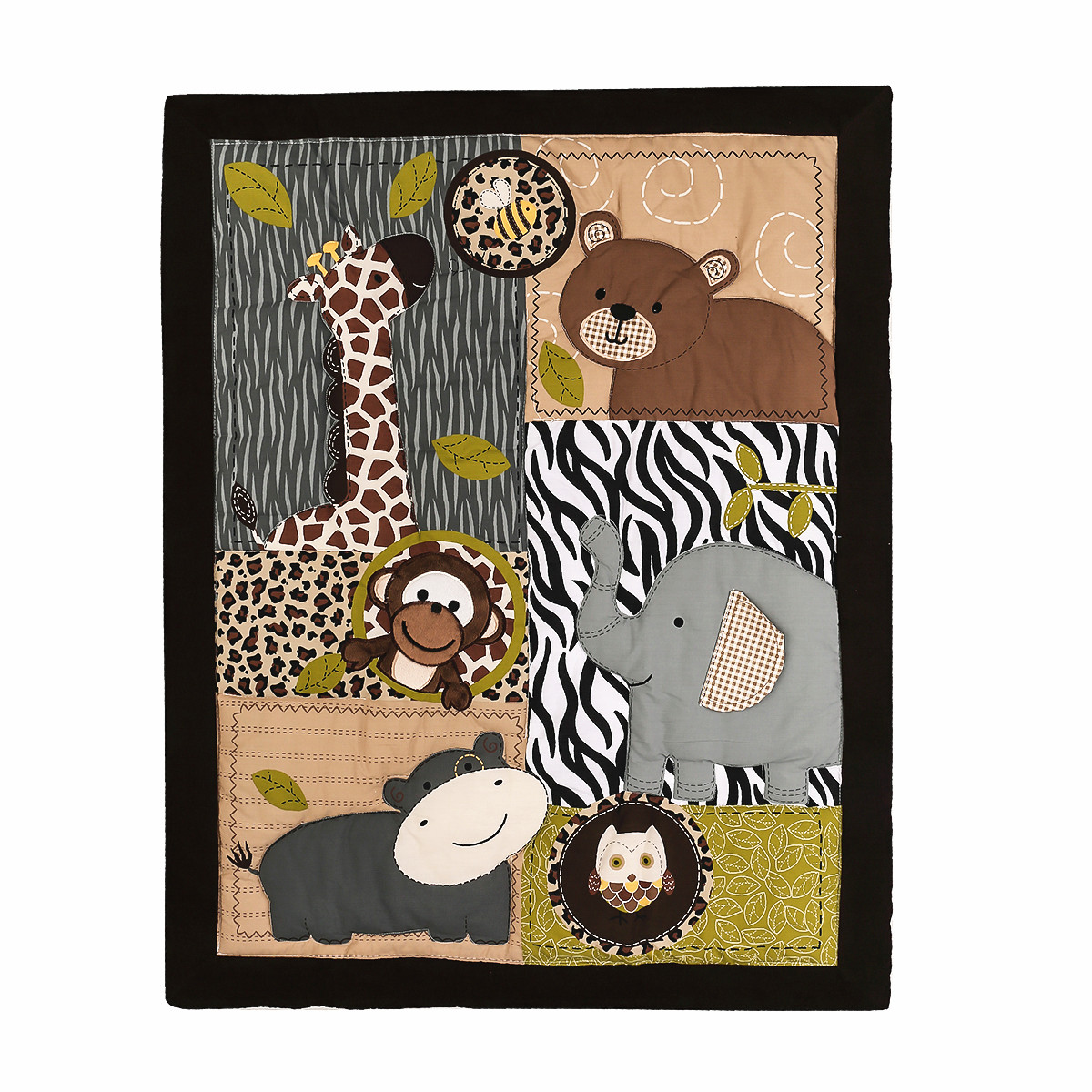3 Adet Işlemeli Yenidoğan Bebe - Baby Nursery Jungle Animals incelemesi ve fiyatı